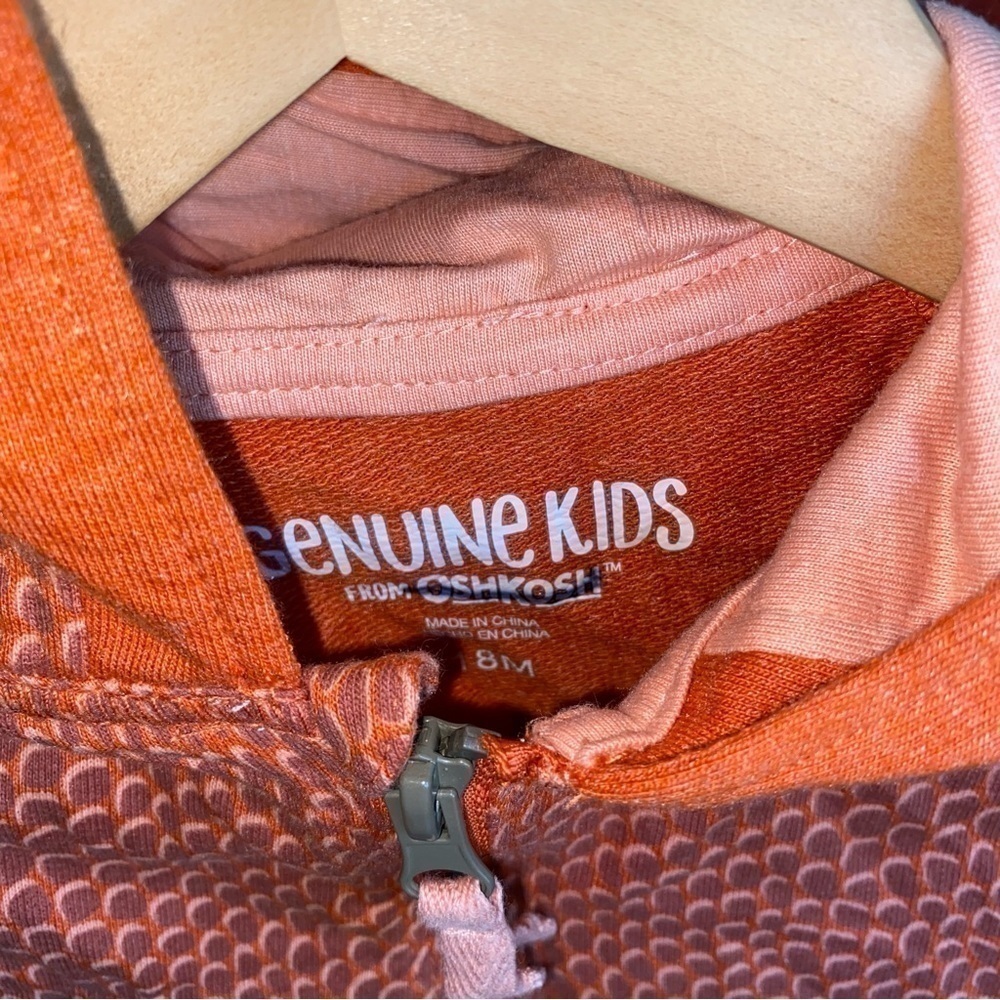 Genuine by Oshkosh Orange Dino Jacket - Picture 4 of 4